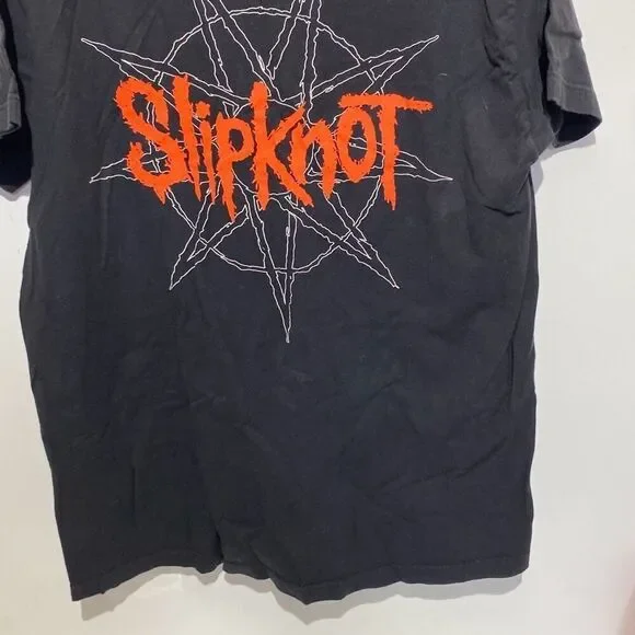 Slipknot Men's Black Cotton Short Sleeve Graphic 2018 Band T-Shirt Size XL - Picture 6 of 11